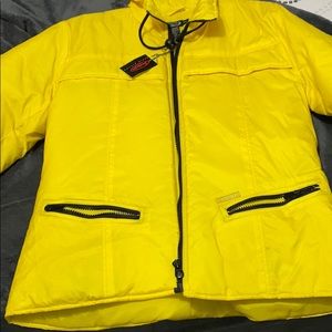 Yellow and black coat